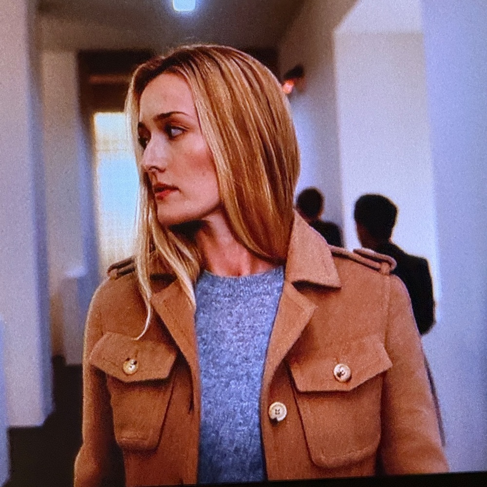 Brown Jacket / gold buttons like Hulu's Love Story / Carolyn Bessette